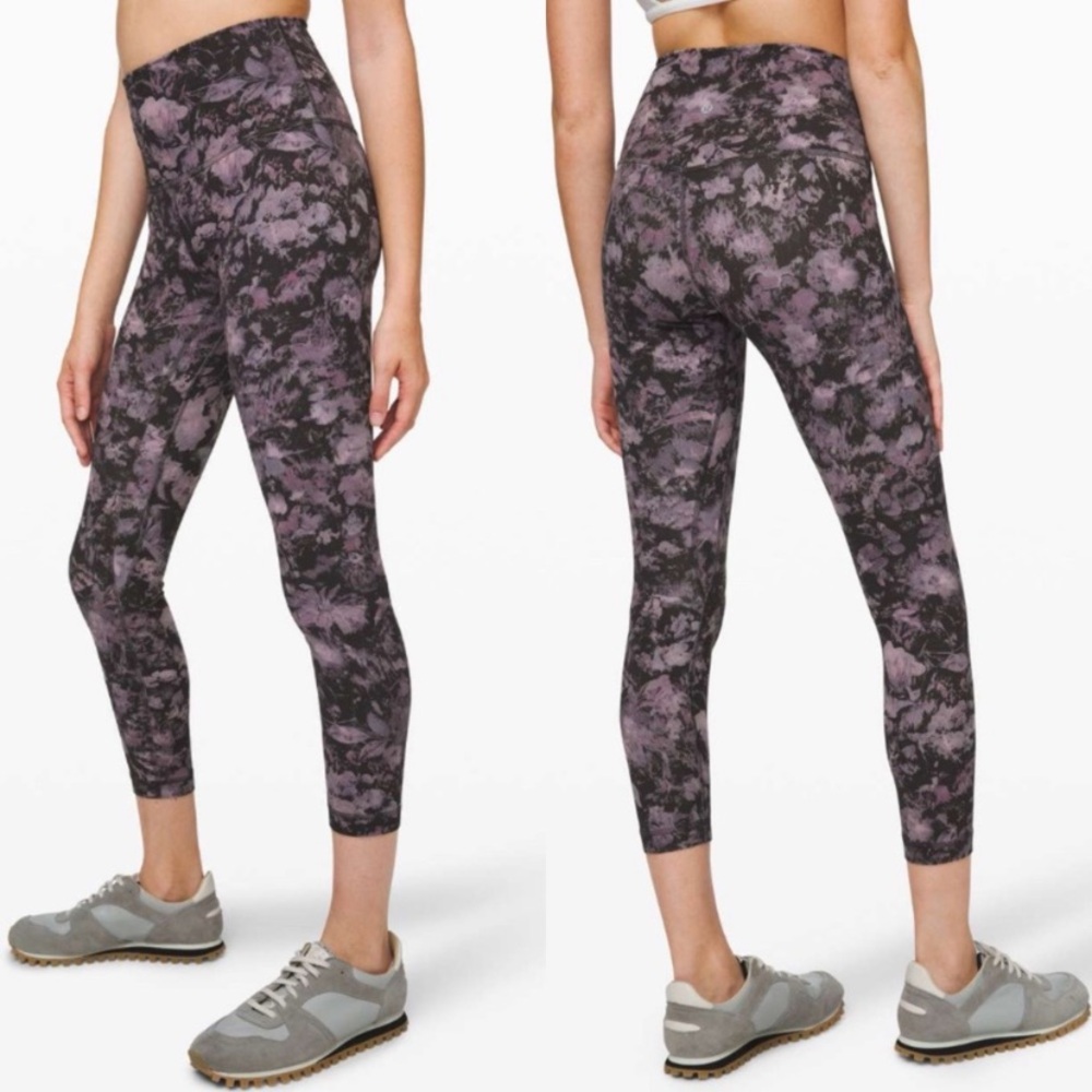 Lululemon purple and black leggings
